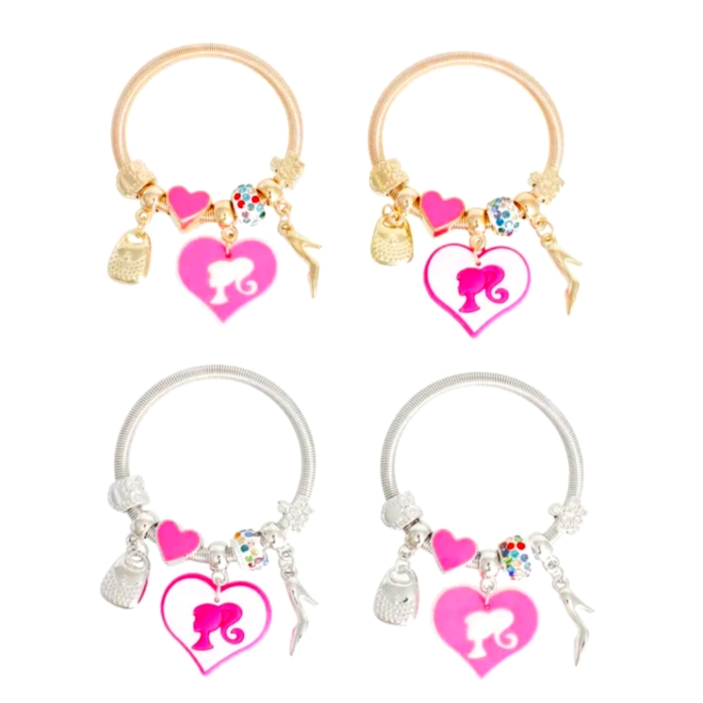 Girls Barbie Stretch Bracelet